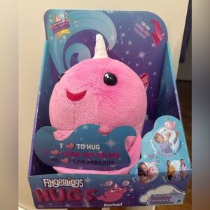 Fingerlings Hugs Pink Narwhal Plush Toy